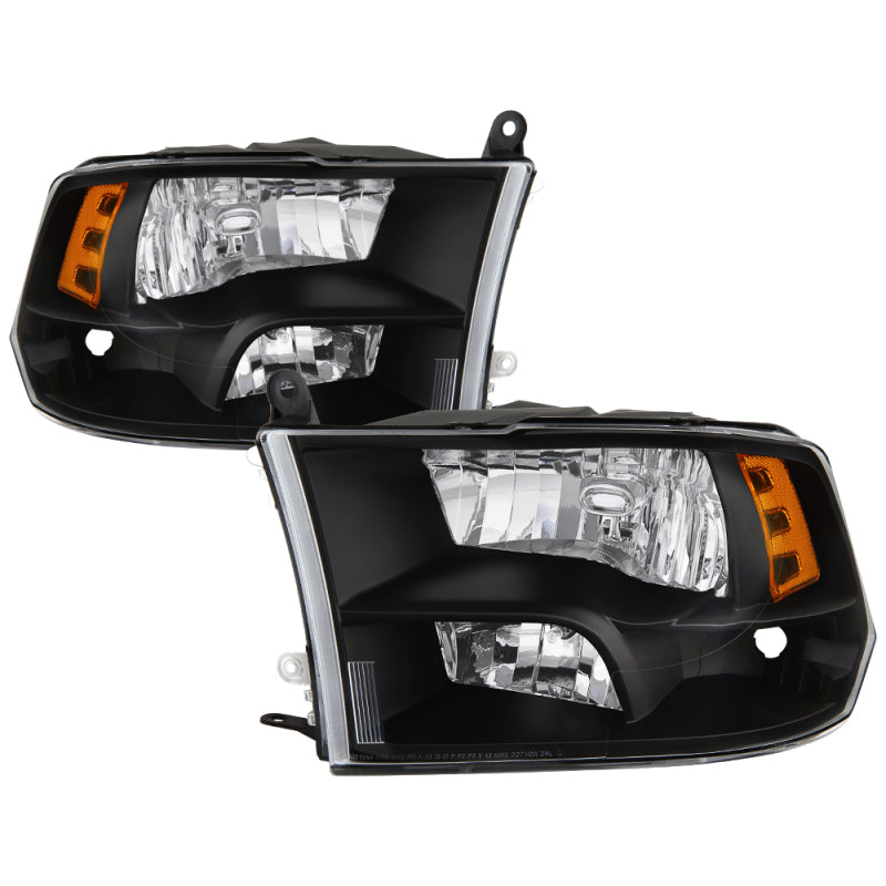 SPYDER xTune Dodge Ram 1500 09-17 (Non-LED) Halogen Only OEM Style Headlights - Black HD-JH-DR09-QU-BK 9040191 9040191 Photo - Primary