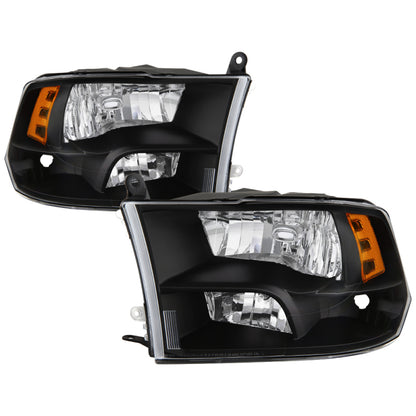 SPYDER xTune Dodge Ram 1500 09-17 (Non-LED) Halogen Only OEM Style Headlights - Black HD-JH-DR09-QU-BK 9040191 9040191 Photo - Primary
