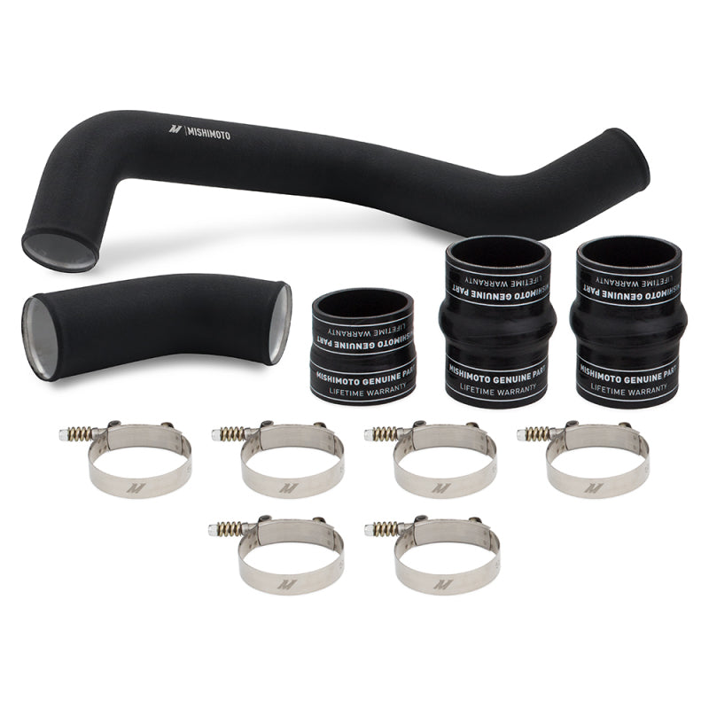 Mishimoto 17-19 GM 6.6L L5P Hot-Side Pipe and Boot Kit Wrinkle Black MMICP-DMAX-17HWBK MMICP-DMAX-17HWBK Photo - Primary