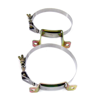 Nitrous Express Stainless Steel Bottle Brackets for 12lb Composite Bottles 11106C 11106C Photo - Primary