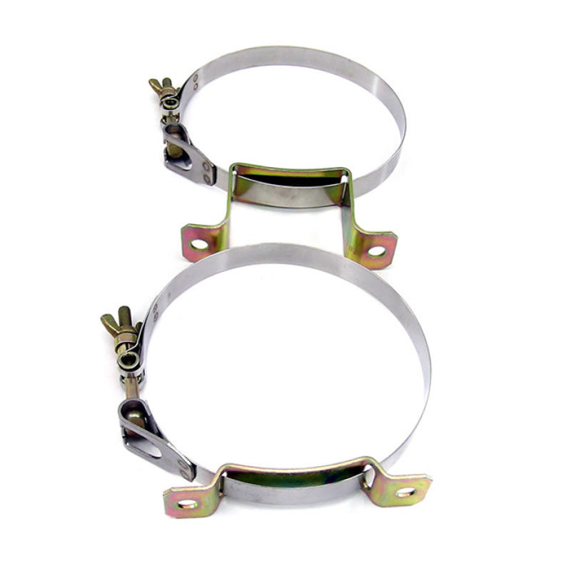 Nitrous Express Stainless Steel Bottle Brackets for 12lb Composite Bottles 11106C 11106C Photo - Primary