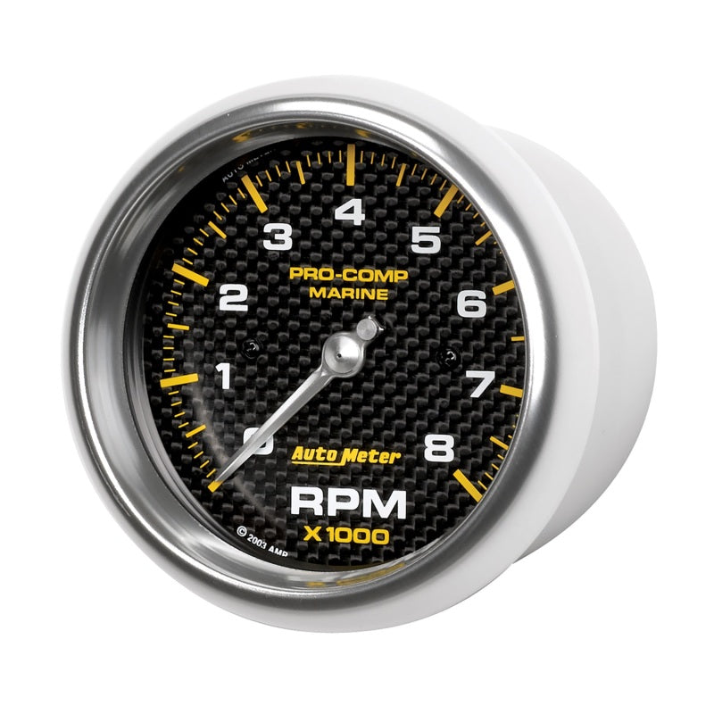 Autometer Gauge, Tachometer, 3 3/8", 8k Rpm, Marine Carbon Fiber 200779-40 User 2