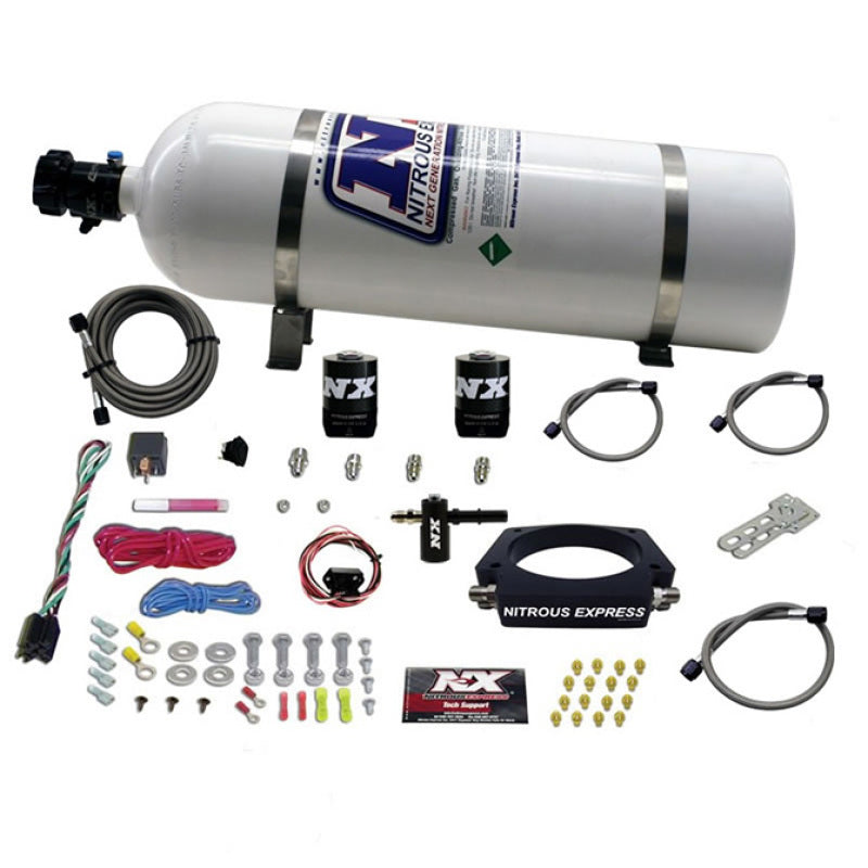 Nitrous Express 2014+ Chevrolet Corvette C7 Nitrous Plate Kit (50-300HP) w/15lb Bottle 20938-15 20938-15 Photo - Primary