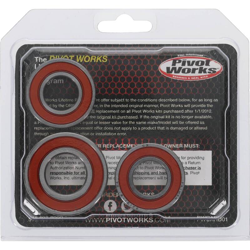 Pivot Works Kawasaki Wheel Bearing Kit Premium Bearings 25-1053-P 25-1053-P Photo - Primary