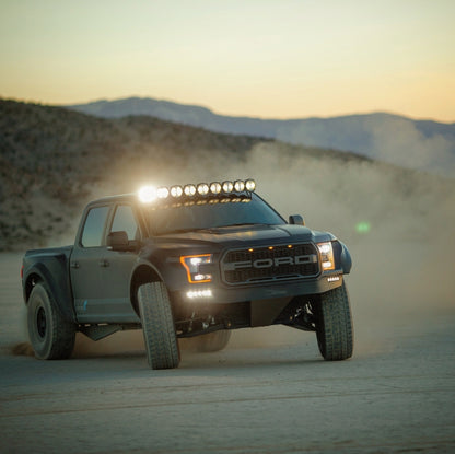 KC HiLiTES 17-18 Ford Raptor 57in. Pro6 Gravity LED 9-Light 180w Combo Beam Overhead Light Bar Sys 91333 91333 Photo - lifestyle view