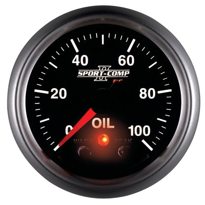 Autometer 2-1/16" Oil Pressure, 0-100 Psi, Stepper Motor, Sport-Comp II 3652 User 5