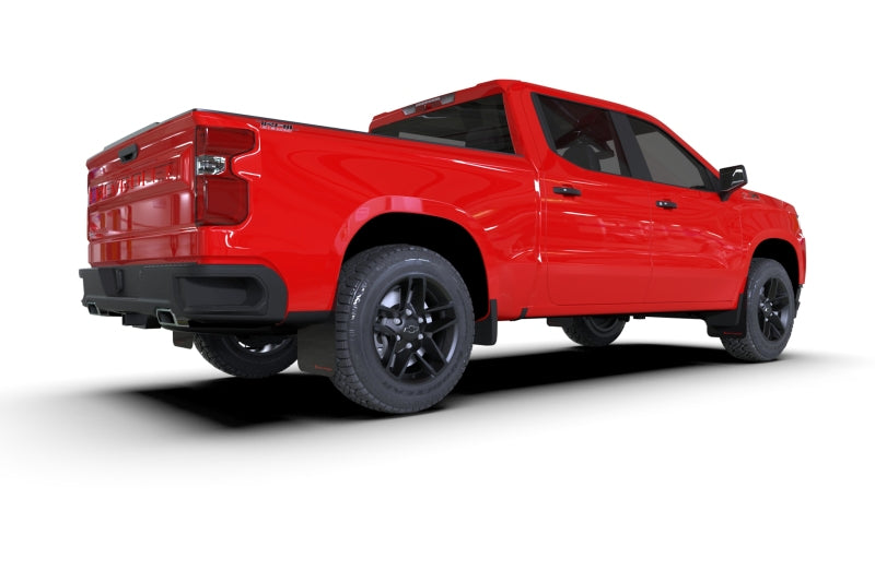 Rally Armor 19-24 Gen 4 Chevy Silverado 1500 Black UR Mud Flap White Logo MF121-UR-BLK-WH MF121-UR-BLK-WH User 1