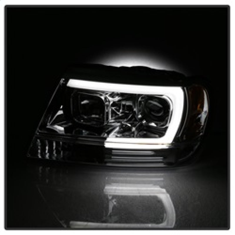Spyder 99-04 Jeep Grand Cherokee Projector Headlights - Light Bar DRL LED - Chrome 5085214 5085214 Photo - Unmounted