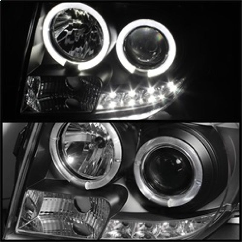 Spyder Ford Escape 08-12 Projector Headlights Halogen Model Only - DRL Black PRO-YD-FES08-DRL-BK 5074225 5074225 Photo - Unmounted