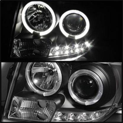 Spyder Ford Escape 08-12 Projector Headlights Halogen Model Only - DRL Black PRO-YD-FES08-DRL-BK 5074225 5074225 Photo - Unmounted