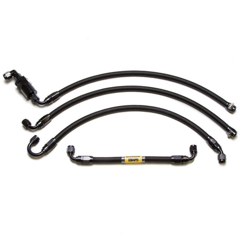Chase Bays AN Fuel Line Kit - 89-02 Black Nissan 240sx S13 / S14 CB-N-LS-FPR Photo - Primary