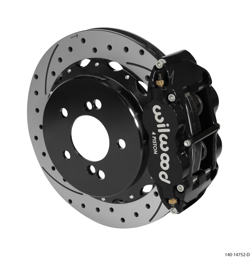 Wilwood Narrow Superlite 4R Rear Kit 12.88in Drilled/Slotted Black 00-06 BMW M3 E46 140-14752-D 140-14752-D User 1