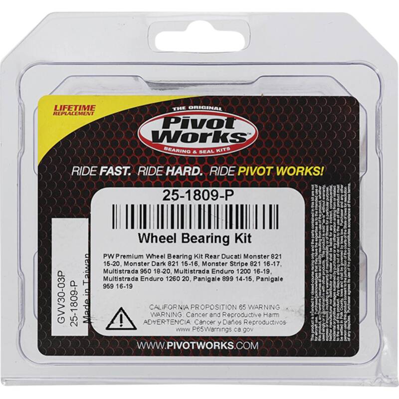 Pivot Works Ducati Wheel Bearing Kit Premium Bearings 25-1809-P 25-1809-P Photo - Primary
