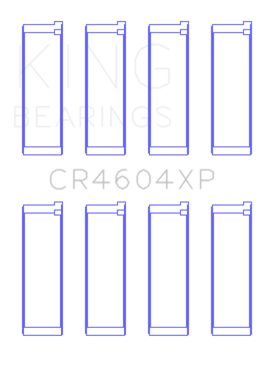 King Engine Bearings King 07-09 Mazdaspeed 3 L3-VDT MZR DISI (t) Duratec High Performance Rod Bearing Set - Size (.025) CR4604XP.026 CR4604XP.026 Photo - Primary