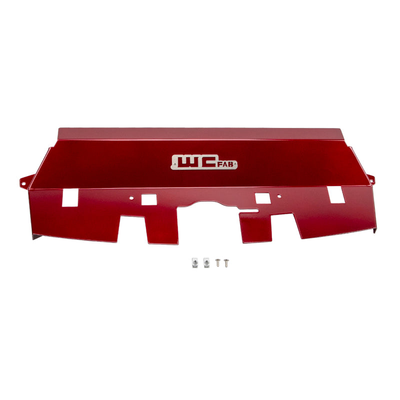 Wehrli 10-12 Cummins Fabricated Aluminum Radiator Cover - WCFab Red WCF100539-RED