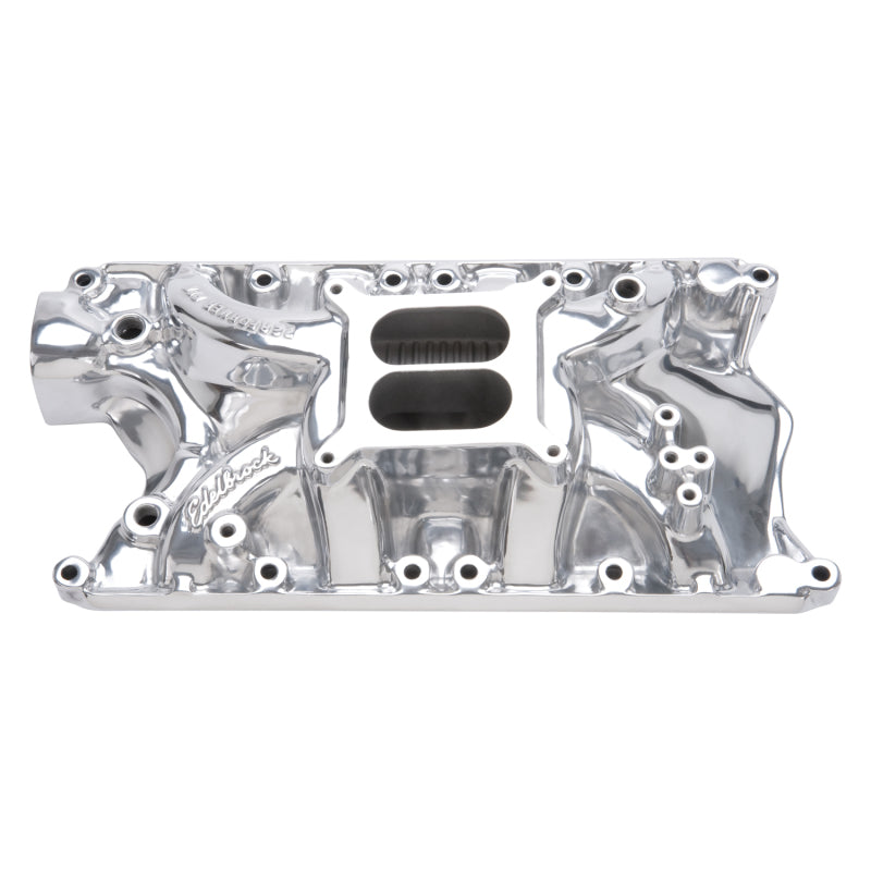Edelbrock Perf RPM 351-W Polished Manifold 71811 Photo - Primary