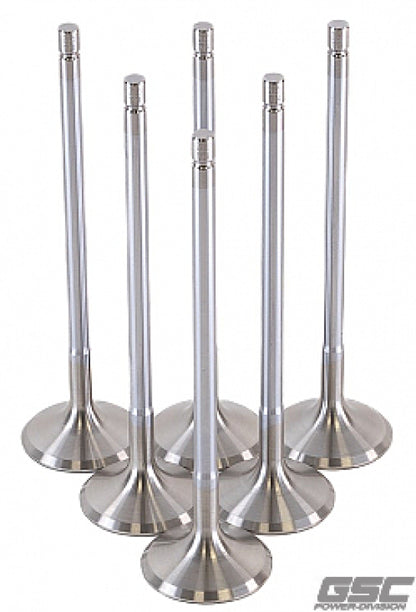 GSC Power Division GSC P-D Toyota G16E-GTS 32mm Head (STD) Chrome Polished Exhaust Valve - Set of 6 2195-6 2195-6 User 1