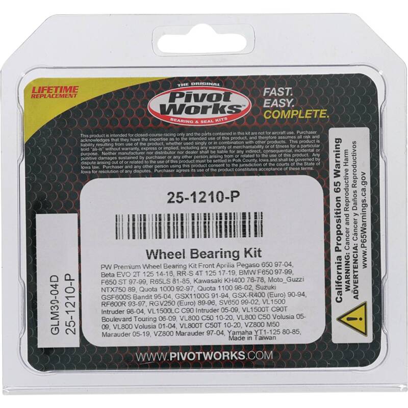 Pivot Works Pw Premium Wheel Bearing 25-1210-P 25-1210-P Photo - Primary