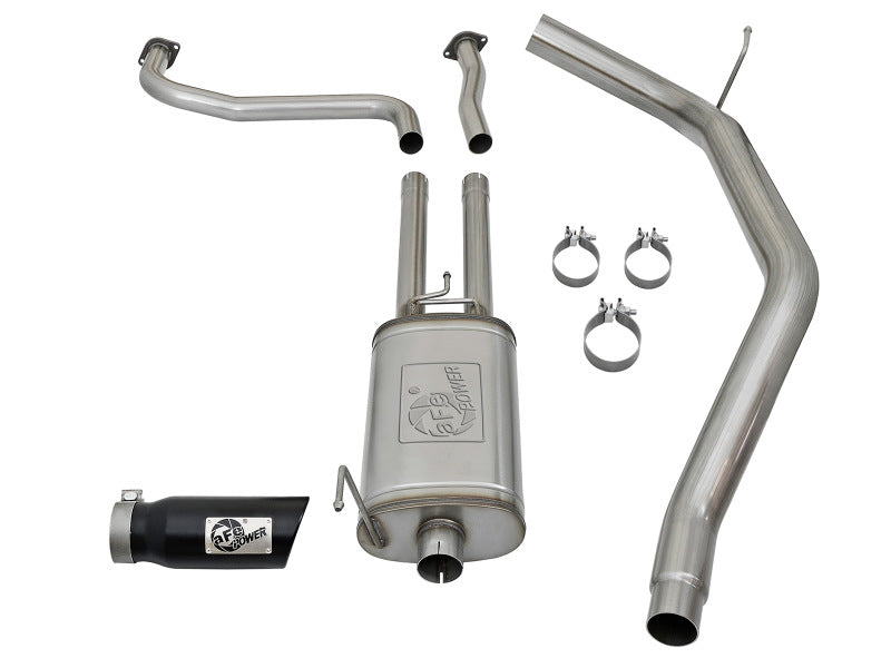 aFe MACH Force-Xp 2-1/2" Cat-Back Exhaust System w/ Black Tip Nissan Titan 49-46125-B Photo - Unmounted