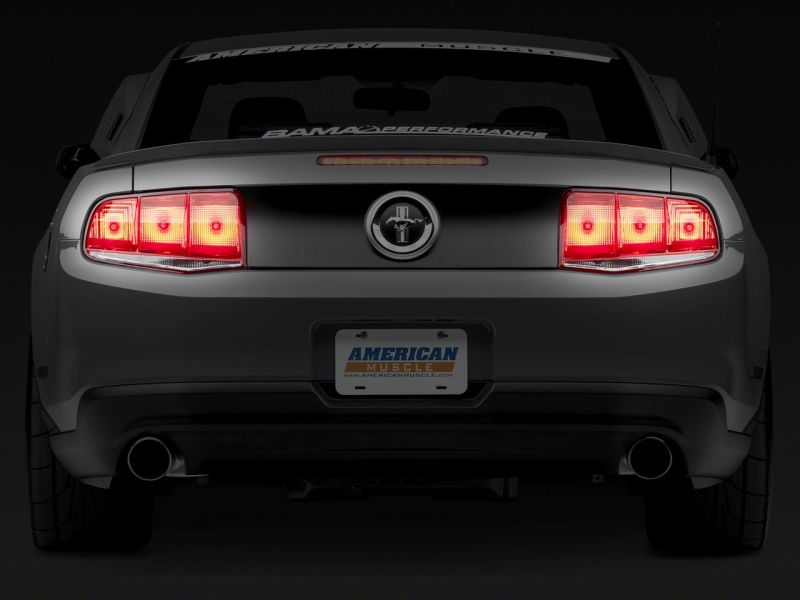 Raxiom 10-12 Ford Mustang Aero Tail Lights- Blk Housing (Smoked Lens) 49145 49145 Photo - Close Up