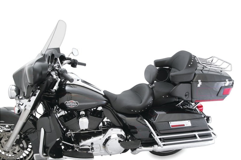 Mustang Motorcycle Mustang 08-21 Harley Electra, Rd Glide, Rd King Standard Super Touring Pass Seat w/Studs - Black 79117 79117 Photo - Primary