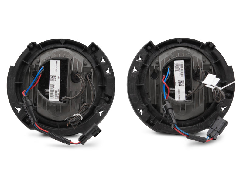 Raxiom 07-18 Jeep Wrangler JK LED Halo Headlights- Black Housing (Clear Lens) J123773 J123773 Photo - Close Up
