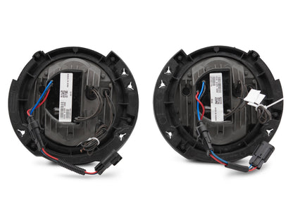 Raxiom 07-18 Jeep Wrangler JK LED Halo Headlights- Black Housing (Clear Lens) J123773 J123773 Photo - Close Up
