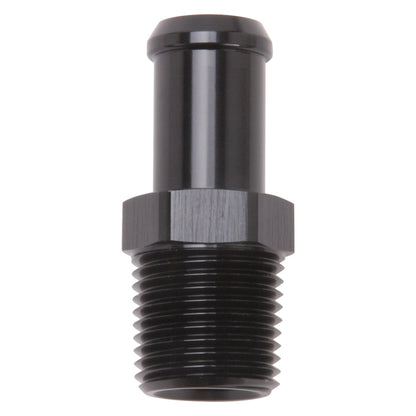 Edelbrock Hose End, Straight, 1/2" NPT to 5/8" Barb, Black Anodize 8159 Photo - Primary
