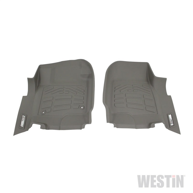 Westin 2017-2018 Ford Super Duty Regular/Super/Crew Cab Wade Sure-Fit Floor Liners Front - Gray 72-120084 72-120084 Photo - Primary