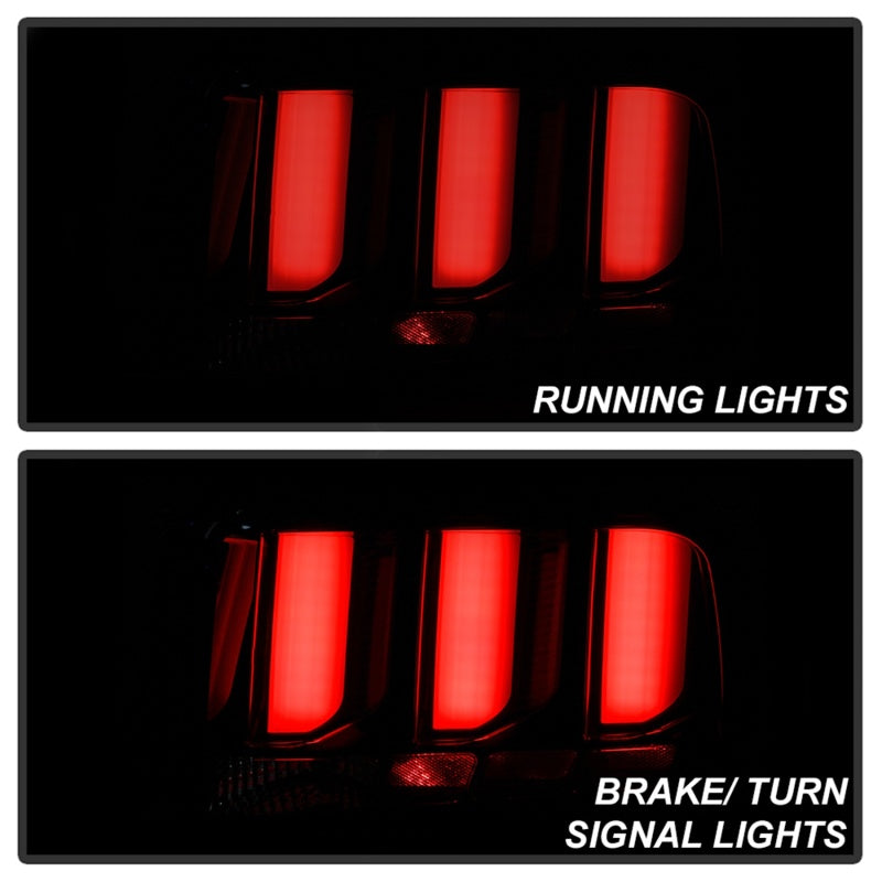 Spyder 05-09 Ford Mustang (White Light Bar) LED Tail Lights - Black ALT-YD-FM05V3-LED-BK 5086693 5086693 Photo - Unmounted