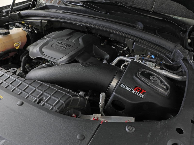 aFe 22-23 Jeep Grand Cherokee WL HEMI V8 5.7L Momentum GT Cold Air Intake System w/Pro Dry S Filter 50-70093D 50-70093D Photo - Mounted