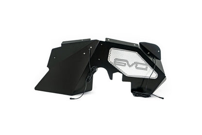 DV8 Offroad 07-18 Jeep Wrangler JK Front Aluminum Inner Fender w/ Rock Lights - Black INFEND-01FBRL INFEND-01FBRL Photo - Unmounted