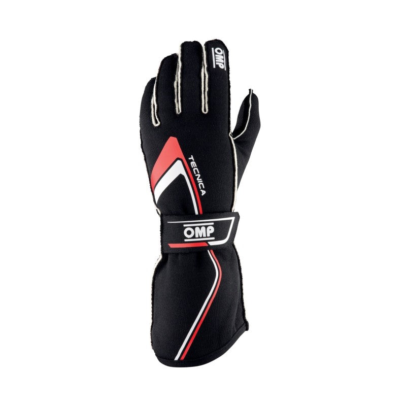 OMP Tecnica Gloves My2021 Black/Red - Size M (Fia 8856-2018) IB0-0772-A01-073-M IB0-0772-A01-073-M Photo - Primary