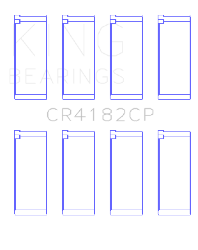 King Engine Bearings King VW ABL / AEY / AGR / AHH / AHU 1.9L (Size 0.25) Rod Bearing Set CR4182CP0.25 CR4182CP0.25 Photo - Primary