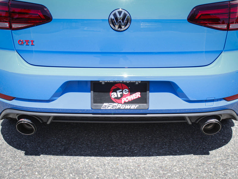 aFe MACHForce XP 3in-2.5in SS Exhaust Cat-Back 18-19 Volkswagen GTI (MK7.5) L4-2.0L (t) - Carbon 49-36422-C 49-36422-C Photo - Mounted