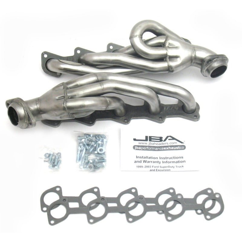 JBA 99-04 Ford Truck 6.8L 2V V10 w/o EGR 1-1/2in Primary Raw 409SS Cat4Ward Header 1669S 1669S Photo - Primary