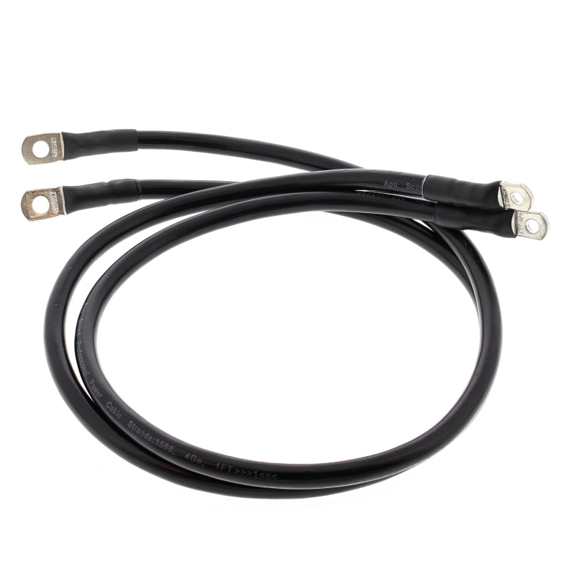 All Balls Racing 89-92 Harley FLHS Electra Glide Sport Battery Cable Kit Black 79-3008-1 79-3008-1 Photo - Primary