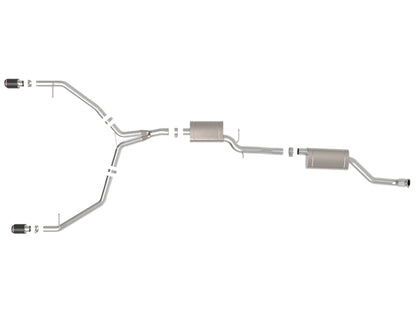 aFe MACH Force-Xp 13-16 Audi Allroad L4 SS Cat-Back Exhaust w/ Carbon Tips 49-36438-C 49-36438-C Photo - Unmounted