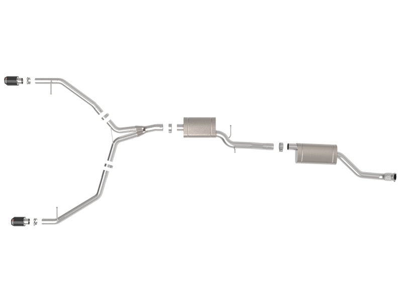 aFe MACH Force-Xp 13-16 Audi Allroad L4 SS Cat-Back Exhaust w/ Carbon Tips 49-36438-C 49-36438-C Photo - Unmounted