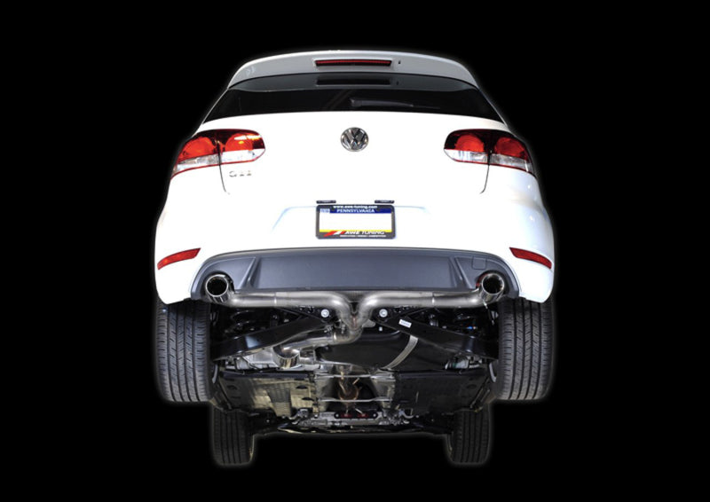 AWE Tuning Mk6 GTI Performance Catback - Diamond Black Round Tips 3015-33038 3015-33038 Photo - Mounted