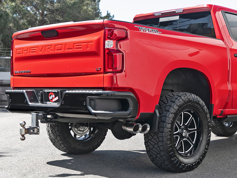 aFe Vulcan Series 3in 304SS Exhaust Cat-Back w/Pol Tip 2019 GM Silverado/Sierra 1500 V6-4.3L/V8-5.3L 49-34106-P 49-34106-P Photo - Mounted