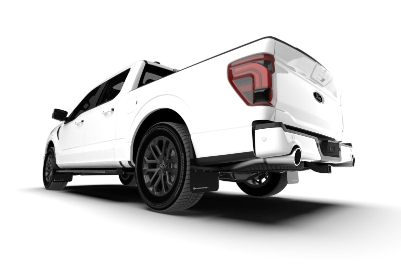 Rally Armor 21-24 Ford F-150 (Excl. Raptor) Black UR Mud Flap w/White Logo MF115-UR-BLK-WH MF115-UR-BLK-WH User 1