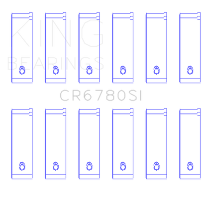 King Engine Bearings Chrysler 2.7L (Size +1.0mm) Connecting Rod Bearing Set CR6780SI1.0 CR6780SI1.0 Photo - Primary