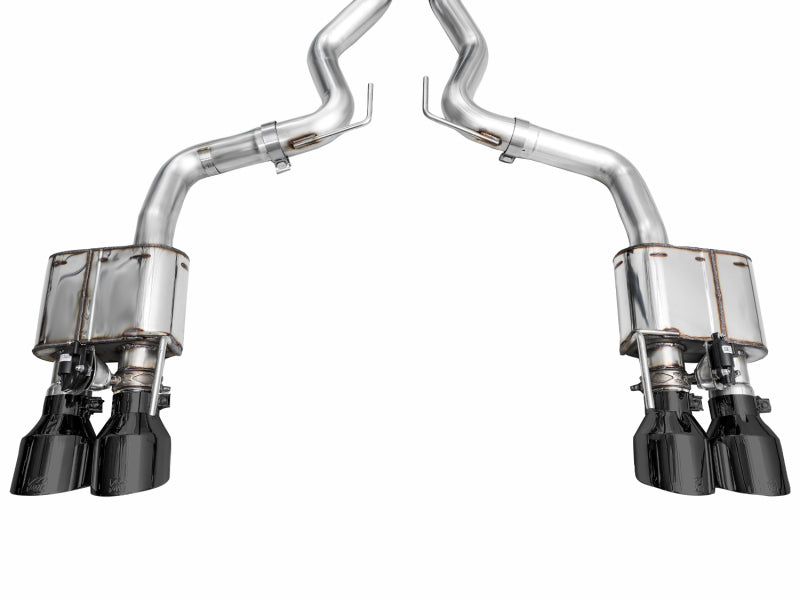 AWE Tuning AWE 2024 Ford Mustang Dark Horse S650 RWD SwitchPath Catback Exhaust w/ Quad Diamond Black Tips 3025-43375 3025-43375 Photo - out of package