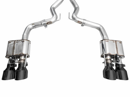 AWE Tuning AWE 2024 Ford Mustang Dark Horse S650 RWD SwitchPath Catback Exhaust w/ Quad Diamond Black Tips 3025-43375 3025-43375 Photo - out of package