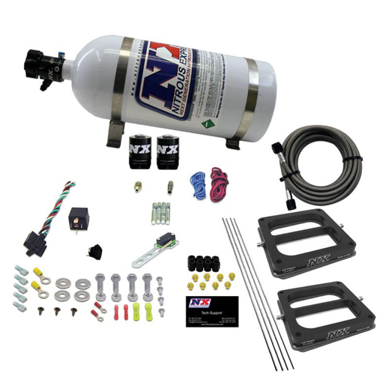 Nitrous Express Dual/Dominator/Gasoline Nitrous Kit (50-300HP) w/10lb Bottle 30270-10 30270-10 Photo - Primary
