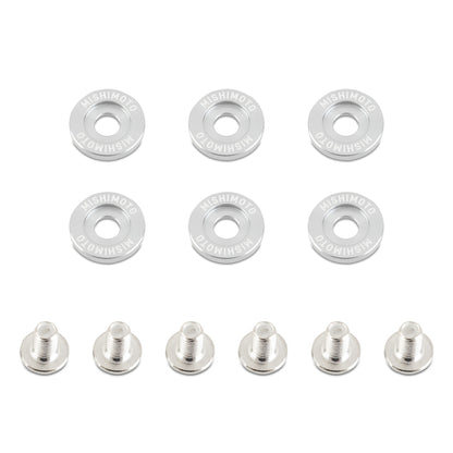 Mishimoto Small Fender Washer Kit (6pcs) - Silver MMFW-SM-6SL MMFW-SM-6SL Photo - Primary