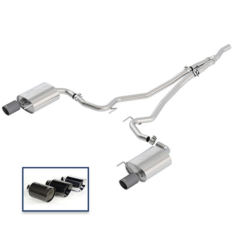 Ford Racing 2018+ Mustang 2.3L EcoBoost Cat-Back Extreme Exhaust System w/ Carbon Fiber Tips M-5200-M4EFA M-5200-M4EFA Photo - Primary