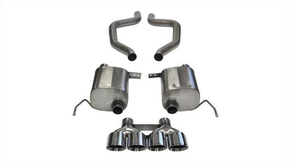 Corsa Performance 2015 Corvette Z06 2.75in Axle Back Exhaust Polished Dual Rear 14768 Photo - Primary