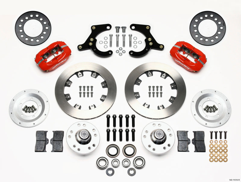 Wilwood Forged Dynalite Front Kit 11.75in Red 55-57 Chevy 140-11010-R 140-11010-R Photo - Primary